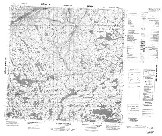 Cap Qilummijuq Topographic Paper Map 024M13 at 1:50,000 scale