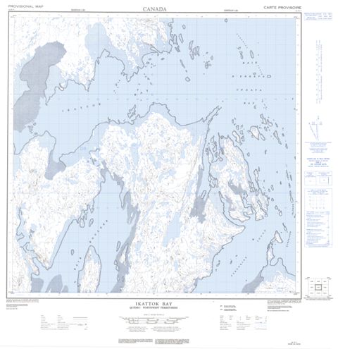 Ikattok Bay Topographic Paper Map 024N03 at 1:50,000 scale