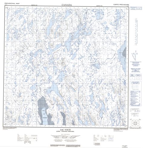 Lac Voltz Topographic Paper Map 024N04 at 1:50,000 scale