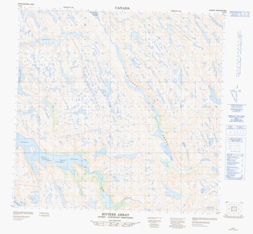 Riviere Abrat Topographic Paper Map 024P03 at 1:50,000 scale