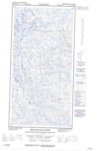Ikkudliayuk Fiord Topographic Paper Map 025A02W at 1:50,000 scale