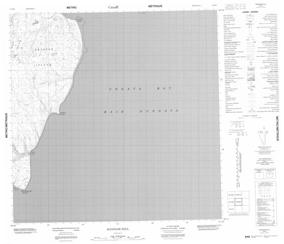 Hanham Hill Topographic Paper Map 025B05 at 1:50,000 scale