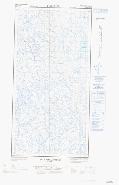 Mcgill Lake Topographic Paper Map 025D07E at 1:50,000 scale