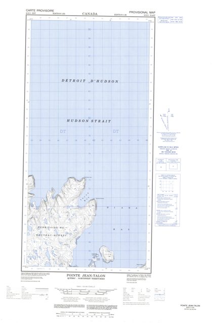 Pointe Jean-Talon Topographic Paper Map 025E01E at 1:50,000 scale
