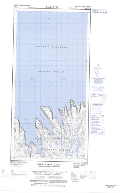 Pointe Jean-Talon Topographic Paper Map 025E01W at 1:50,000 scale