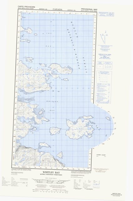 Whitley Bay Topographic Paper Map 025E05E at 1:50,000 scale