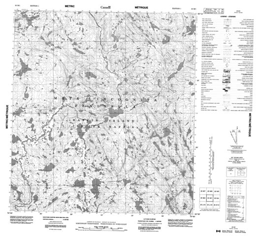No Title Topographic Paper Map 025M01 at 1:50,000 scale
