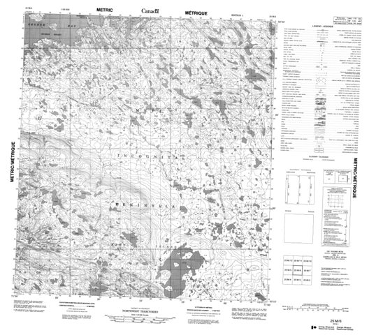 No Title Topographic Paper Map 025M06 at 1:50,000 scale