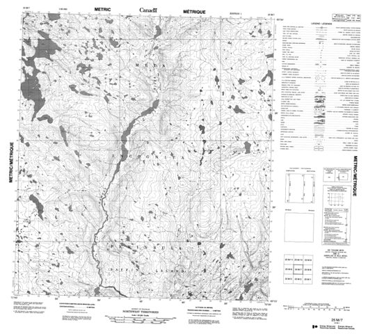 No Title Topographic Paper Map 025M07 at 1:50,000 scale