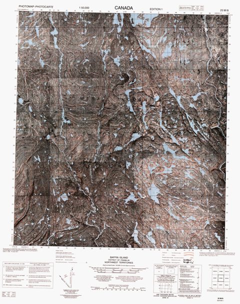 No Title Topographic Paper Map 025M08 at 1:50,000 scale