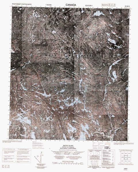 No Title Topographic Paper Map 025M09 at 1:50,000 scale