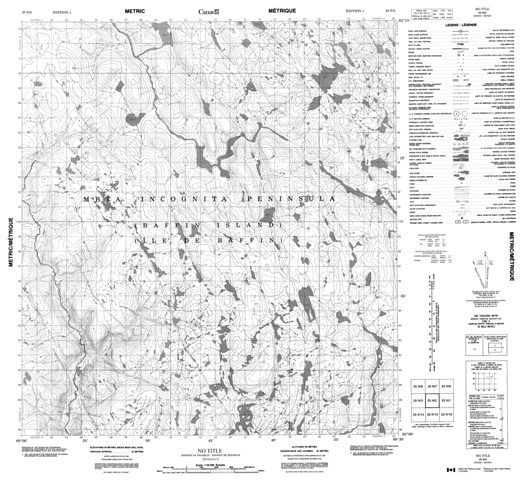 No Title Topographic Paper Map 025N02 at 1:50,000 scale