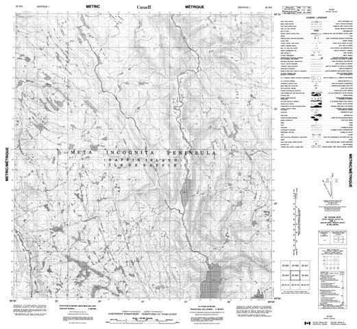 No Title Topographic Paper Map 025N03 at 1:50,000 scale