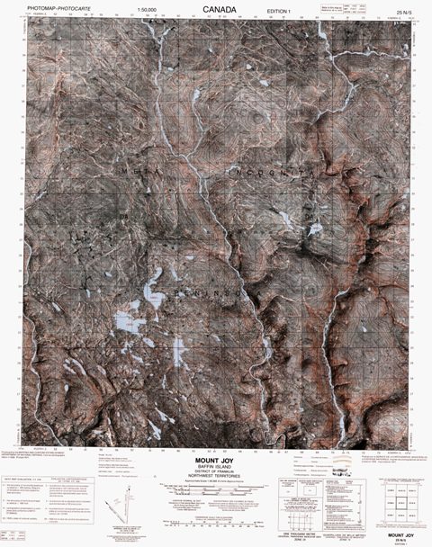 Mount Joy Topographic Paper Map 025N05 at 1:50,000 scale