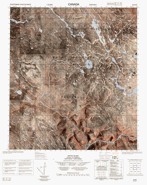 No Title Topographic Paper Map 025N06 at 1:50,000 scale