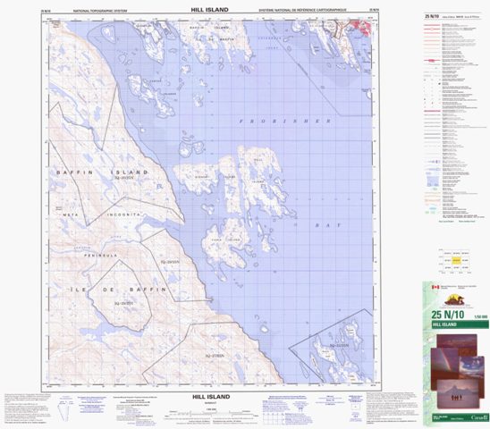 Hill Island Topographic Paper Map 025N10 at 1:50,000 scale