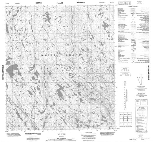 No Title Topographic Paper Map 025N16 at 1:50,000 scale