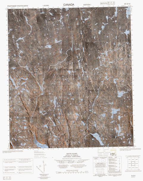 No Title Topographic Paper Map 025O13 at 1:50,000 scale