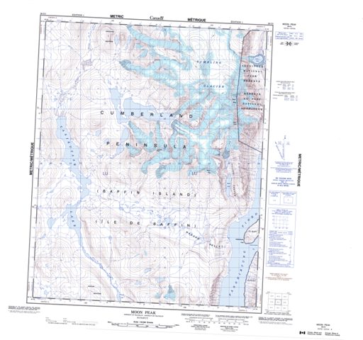 Moon Peak Topographic Paper Map 026I05 at 1:50,000 scale