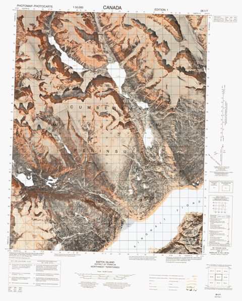 No Title Topographic Paper Map 026I07 at 1:50,000 scale