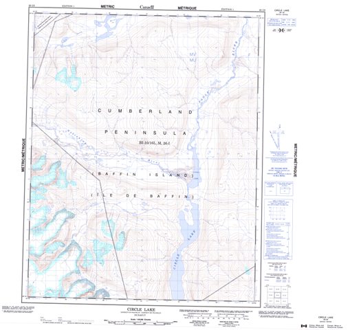 Circle Lake Topographic Paper Map 026I09 at 1:50,000 scale