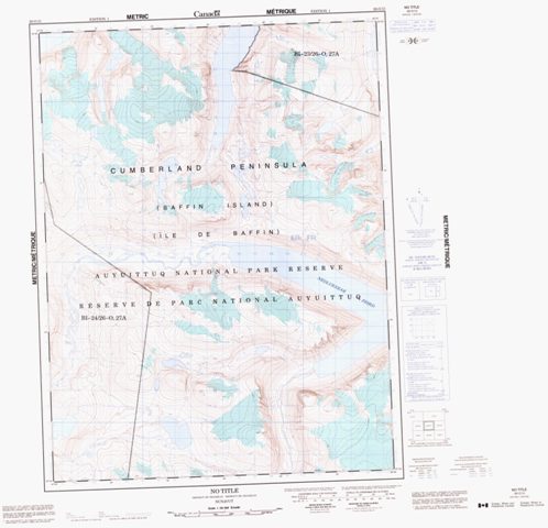 No Title Topographic Paper Map 026O15 at 1:50,000 scale