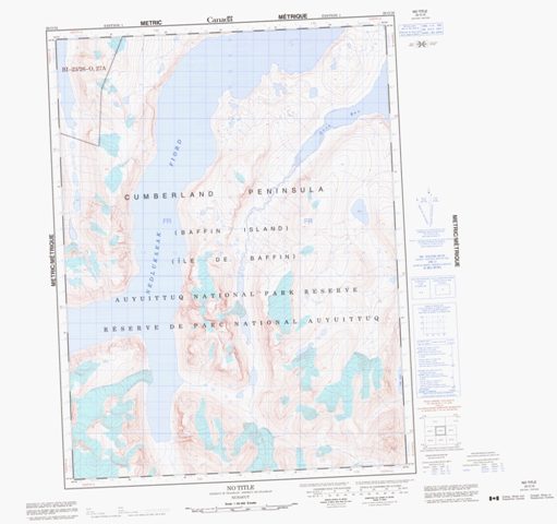 No Title Topographic Paper Map 026O16 at 1:50,000 scale