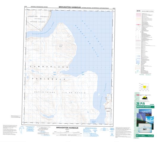 Broughton Harbour Topographic Paper Map 026P09 at 1:50,000 scale