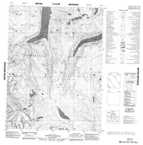 No Title Topographic Paper Map 026P10 at 1:50,000 scale