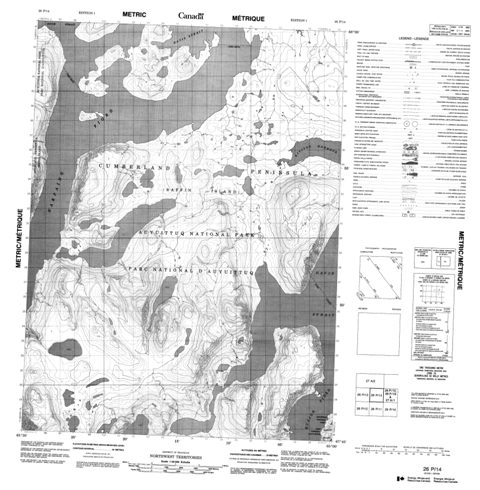 No Title Topographic Paper Map 026P14 at 1:50,000 scale