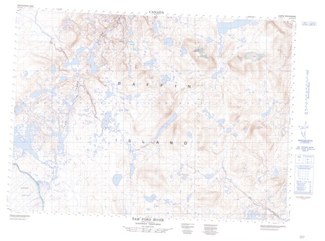 Sam Ford River Topographic Paper Map 027C13 at 1:50,000 scale