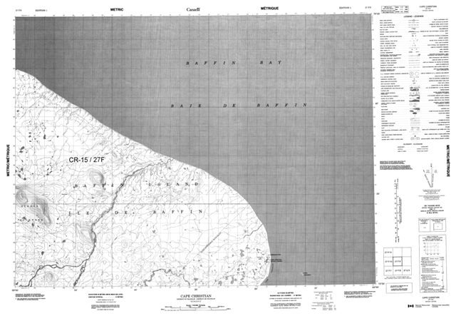 Cape Christian Topographic Paper Map 027F09 at 1:50,000 scale