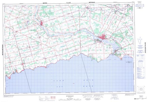 Dunnville Topographic Paper Map 030L13 at 1:50,000 scale