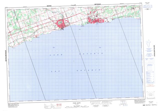 Port Hope Topographic Paper Map 030M16 at 1:50,000 scale