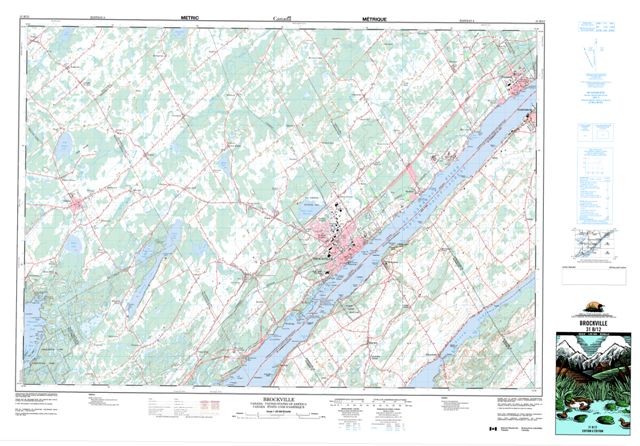 Brockville Topographic Paper Map 031B12 at 1:50,000 scale