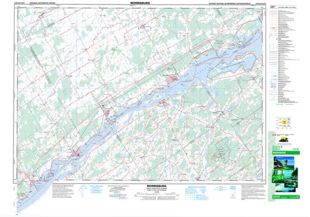 Morrisburg Topographic Paper Map 031B14 at 1:50,000 scale