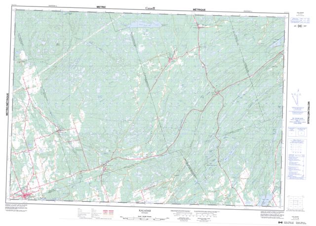 Kaladar Topographic Paper Map 031C11 at 1:50,000 scale