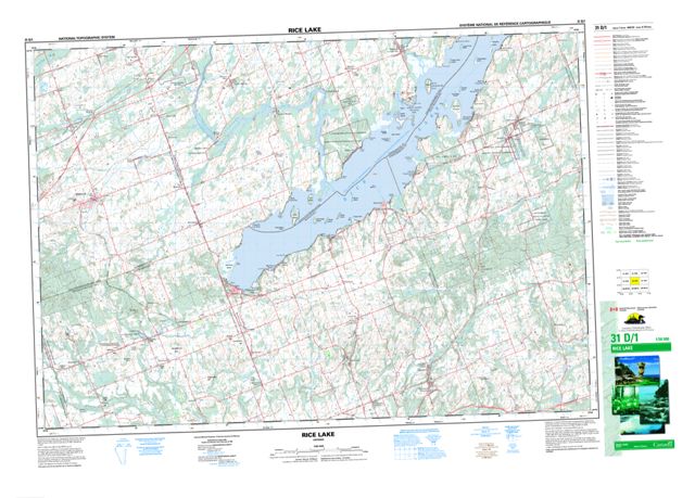 Rice Lake Topographic Paper Map 031D01 at 1:50,000 scale