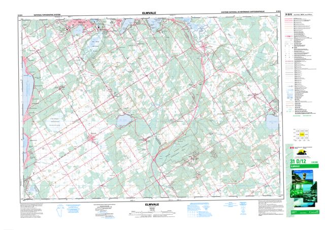 Elmvale Topographic Paper Map 031D12 at 1:50,000 scale