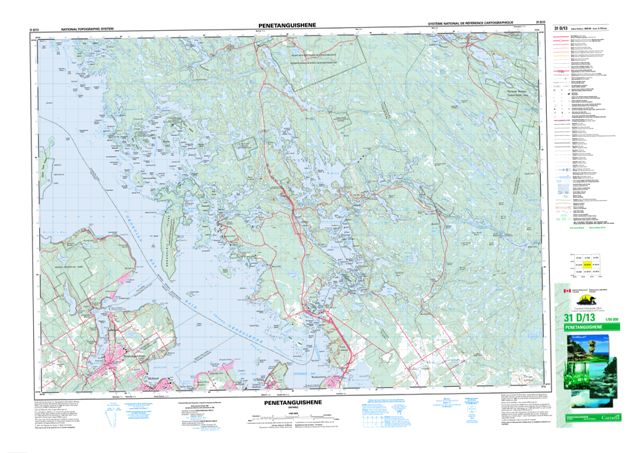 Penetanguishene Topographic Paper Map 031D13 at 1:50,000 scale