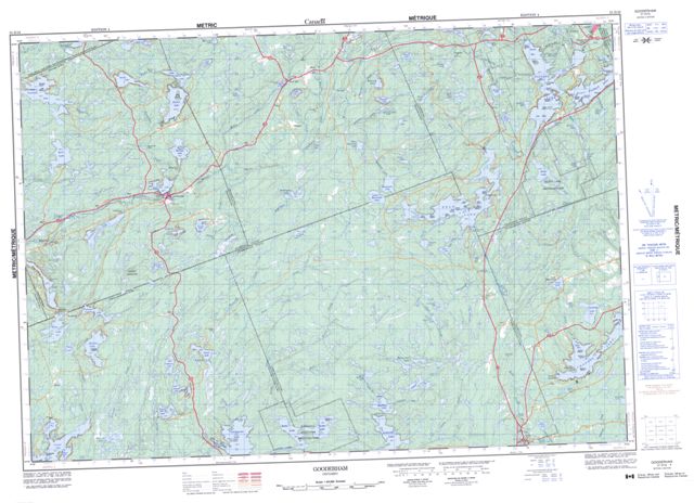 Gooderham Topographic Paper Map 031D16 at 1:50,000 scale