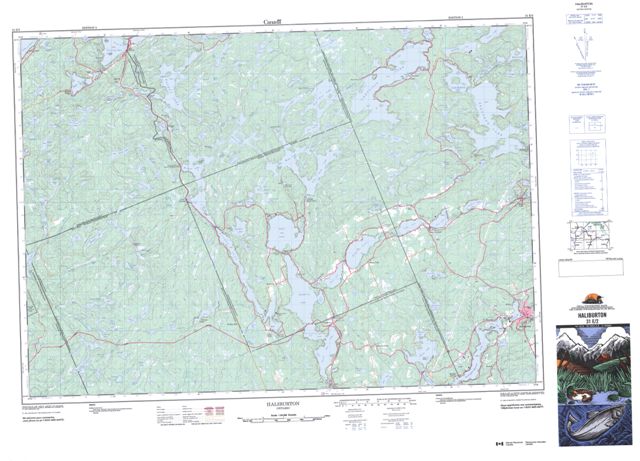 Haliburton Topographic Paper Map 031E02 at 1:50,000 scale