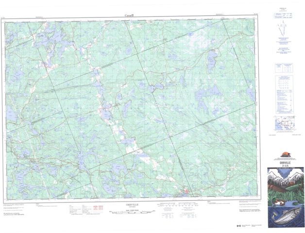 Orrville Topographic Paper Map 031E05 at 1:50,000 scale