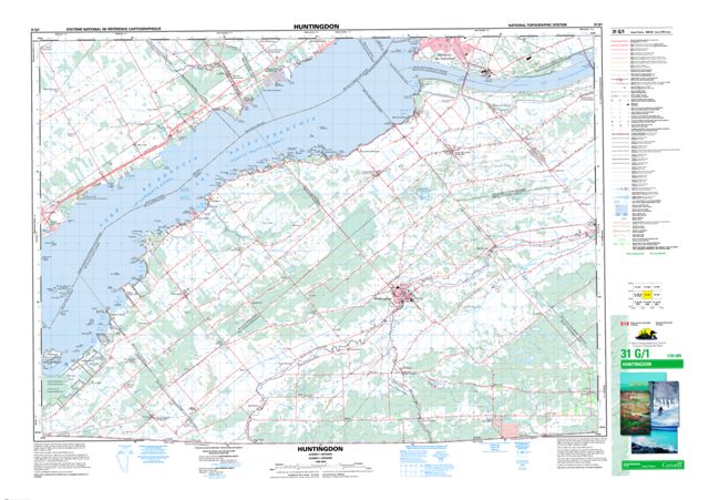 Huntingdon Topographic Paper Map 031G01 at 1:50,000 scale