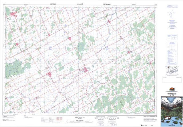 Winchester Topographic Paper Map 031G03 at 1:50,000 scale