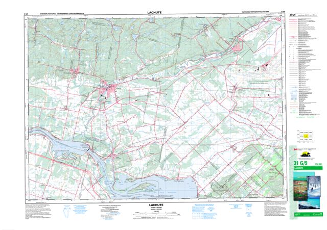 Lachute Topographic Paper Map 031G09 at 1:50,000 scale