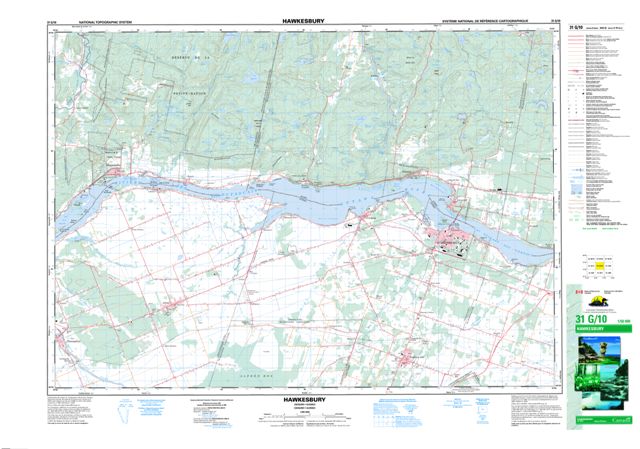 Hawkesbury Topographic Paper Map 031G10 at 1:50,000 scale