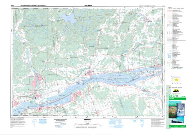 Thurso Topographic Paper Map 031G11 at 1:50,000 scale