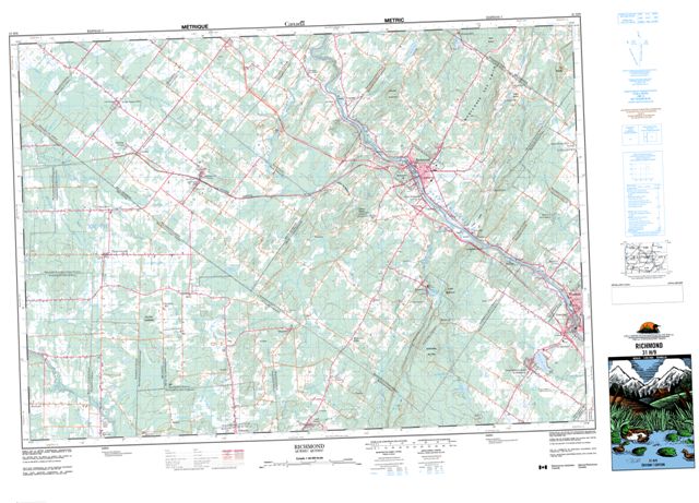 Richmond Topographic Paper Map 031H09 at 1:50,000 scale