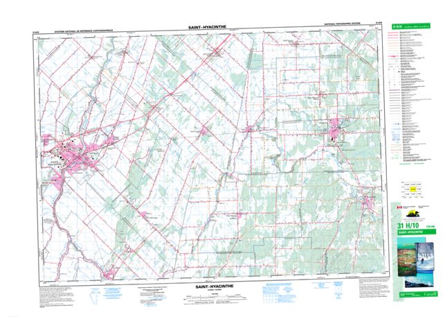 Saint-Hyacinthe Topographic Paper Map 031H10 at 1:50,000 scale